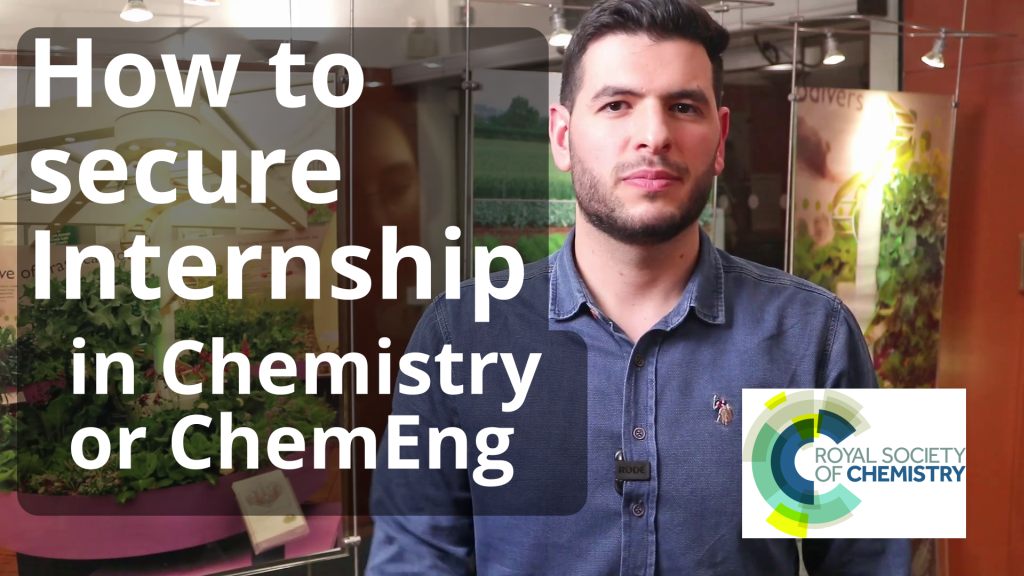 3 steps for Internship in UK (Chemistry / Chemical Engineering)