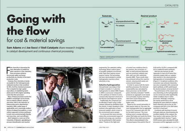 Speciality Chemicals Magazine: Going with the Flow